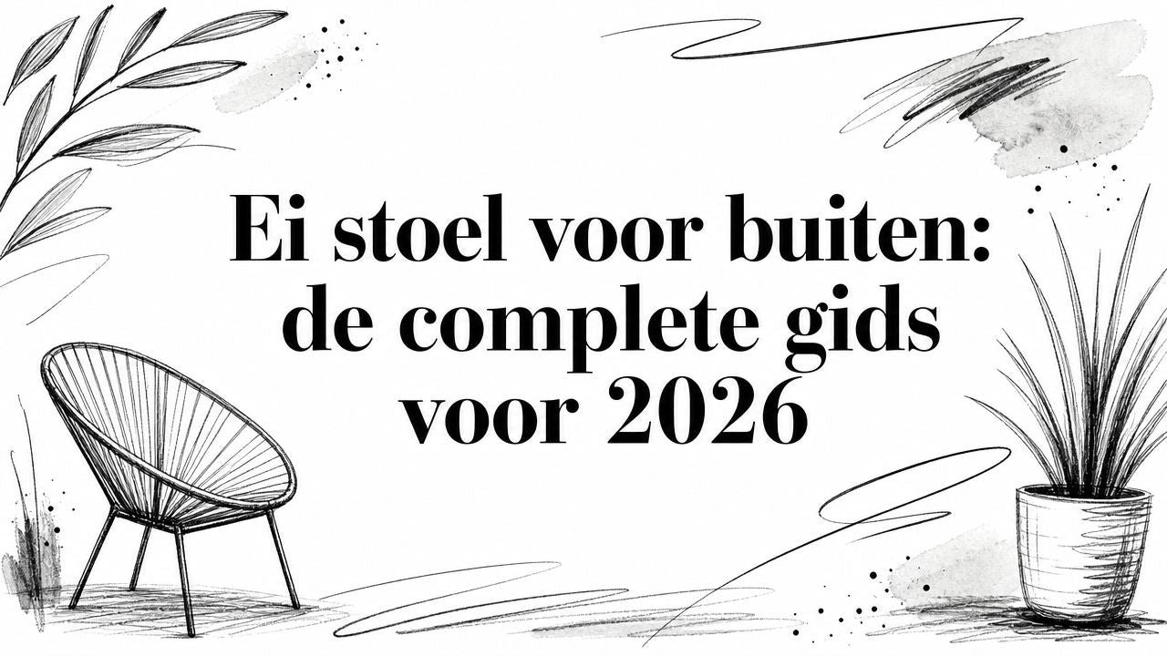 Ei stoel voor buiten: de complete gids voor 2026