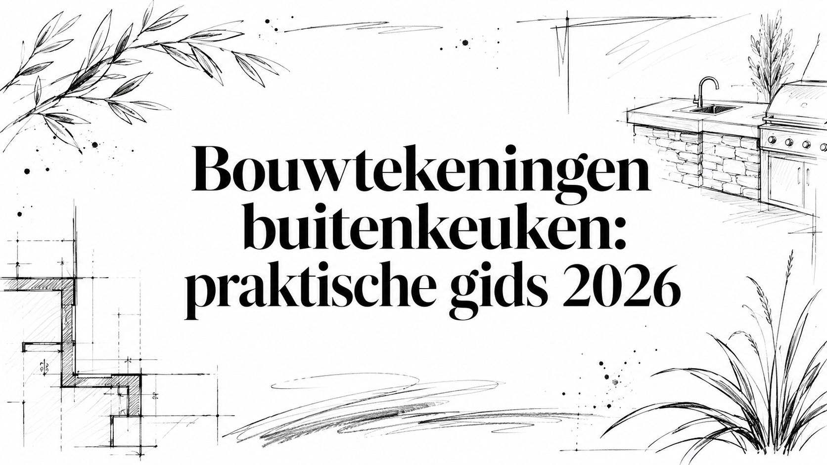 Bouwtekeningen buitenkeuken: praktische gids 2026