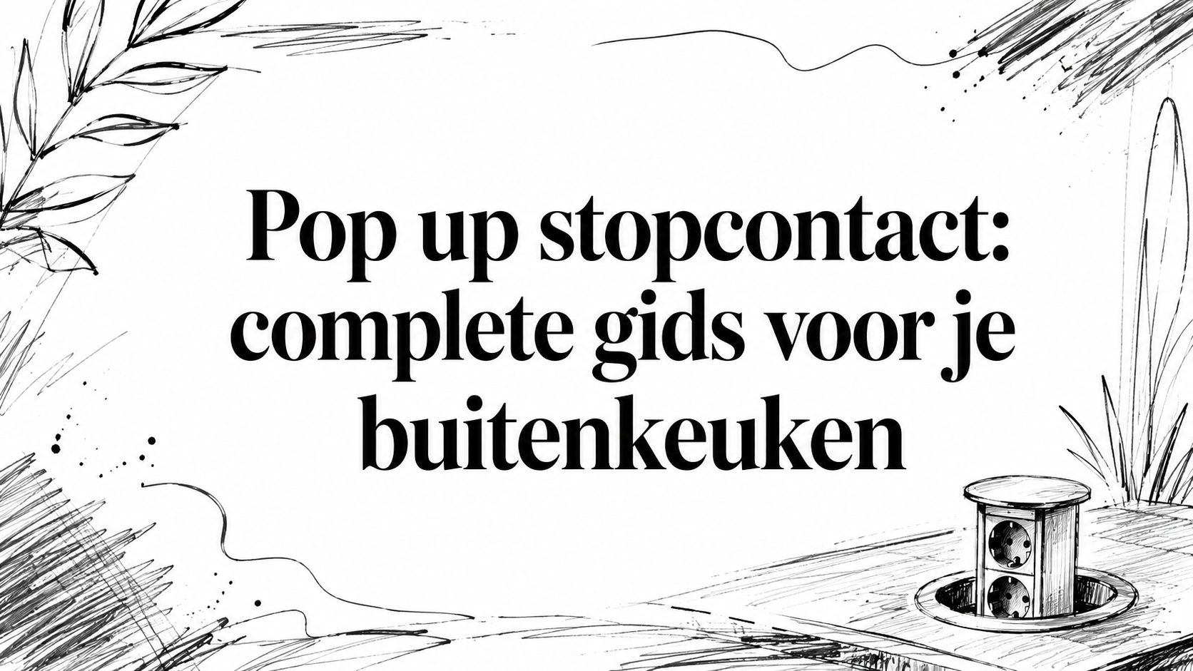 Pop up stopcontact: complete gids voor je buitenkeuken