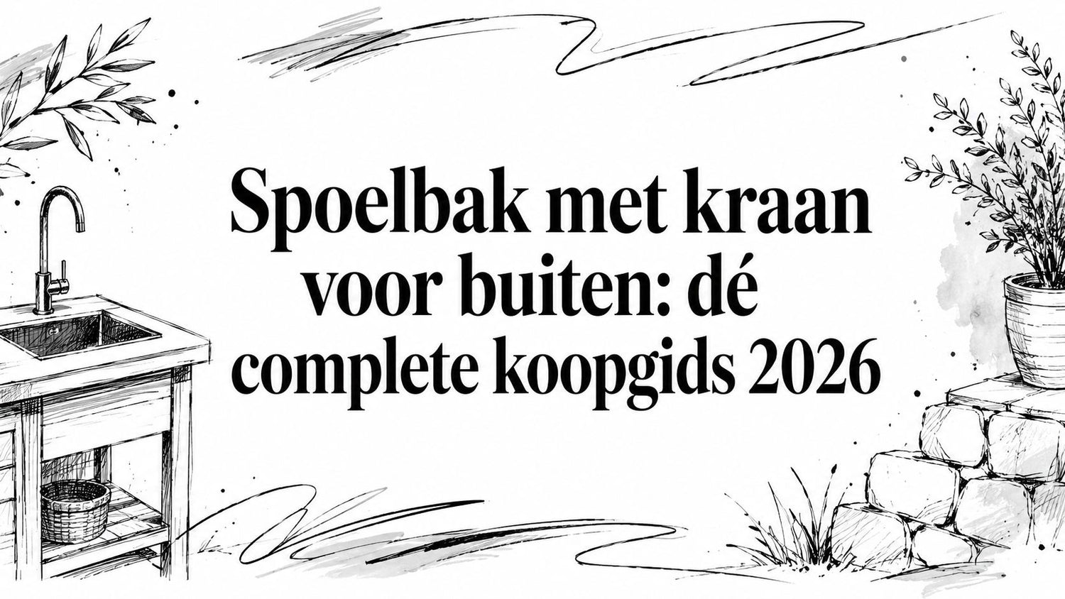 Spoelbak met kraan voor buiten: dé complete koopgids 2026