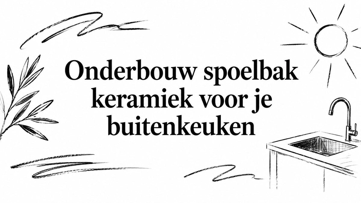 Onderbouw spoelbak keramiek voor je buitenkeuken