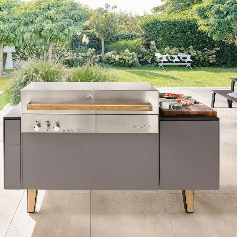 Freiluft Freiluft-Flammkraft buitenkeuken grijs