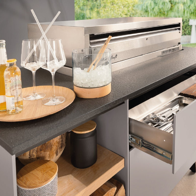 Freiluft Freiluft-Flammkraft buitenkeuken grijs