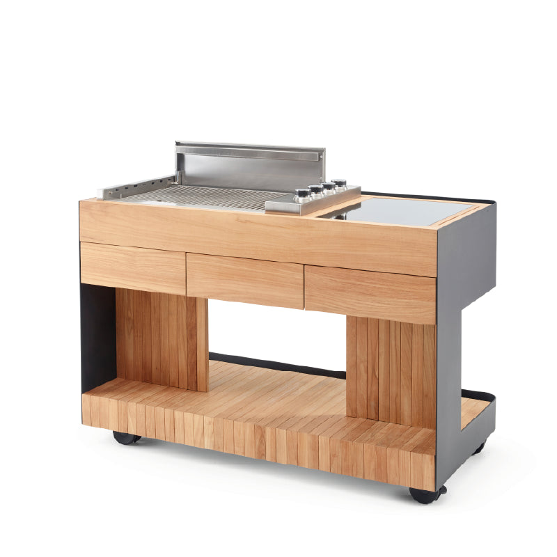 Indu+ Bilba trolley met Gasgrill & Multiflex