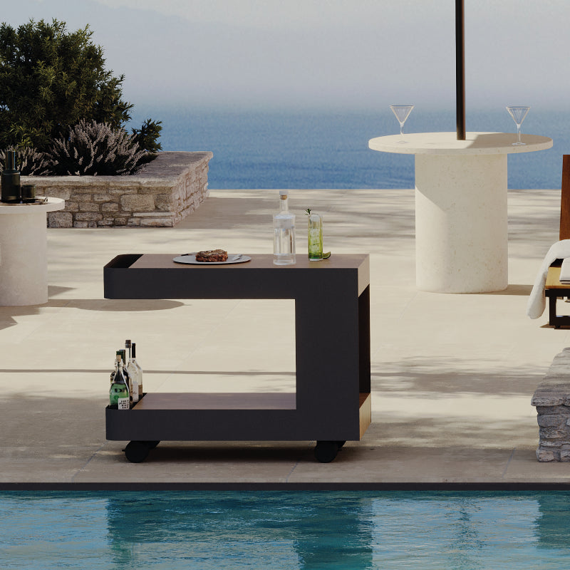 Indu+ Onyx trolley – zwart