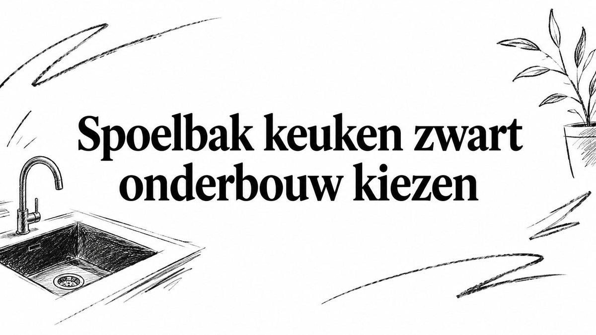 Spoelbak keuken zwart onderbouw kiezen