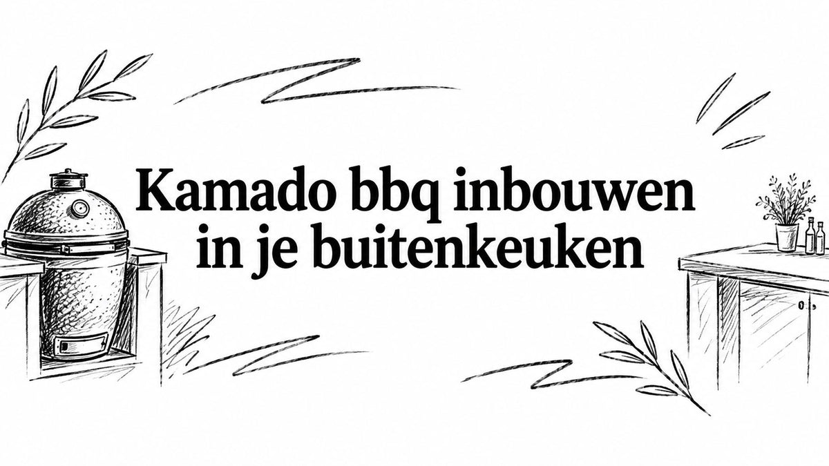 Kamado bbq inbouwen in je buitenkeuken
