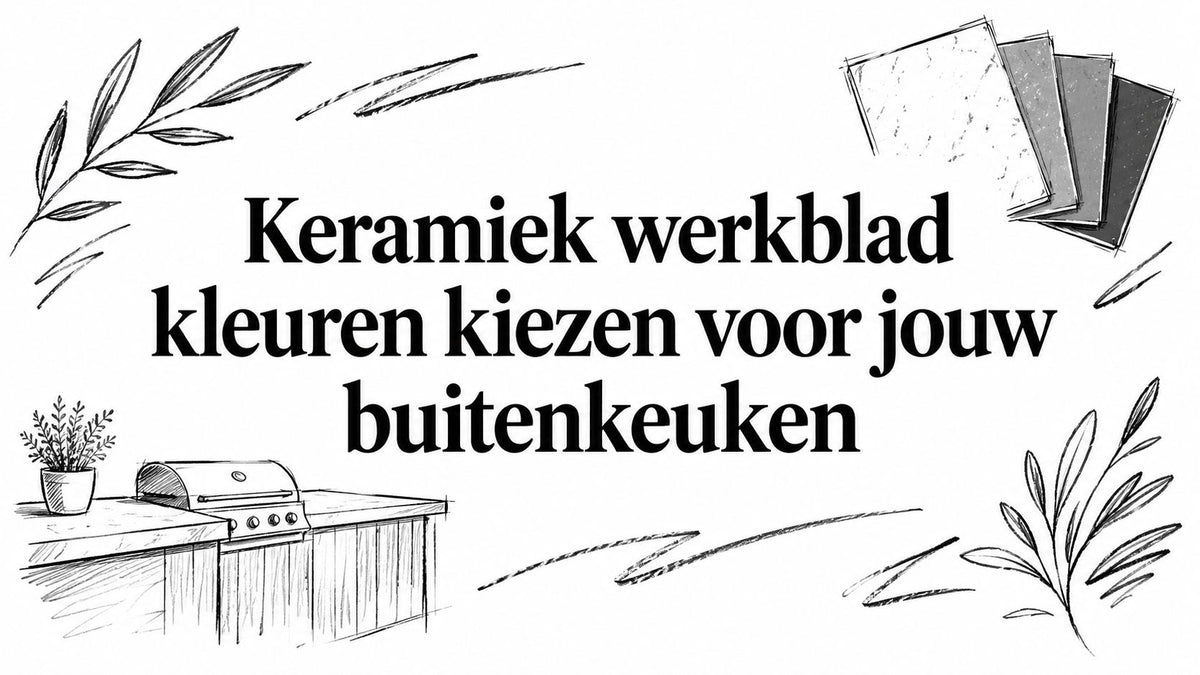 Keramiek werkblad kleuren kiezen voor jouw buitenkeuken