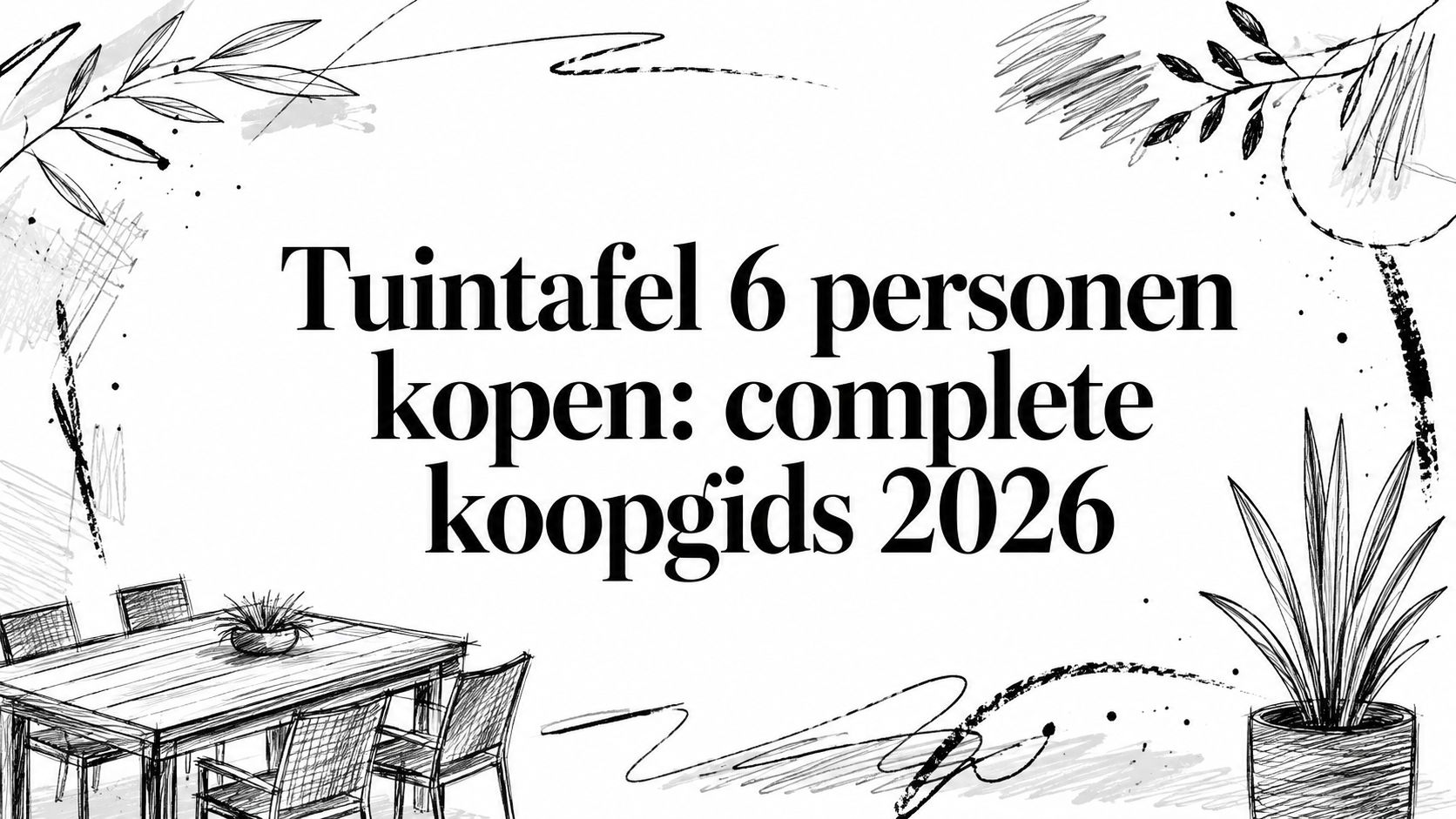 Tuintafel 6 personen kopen: complete koopgids 2026