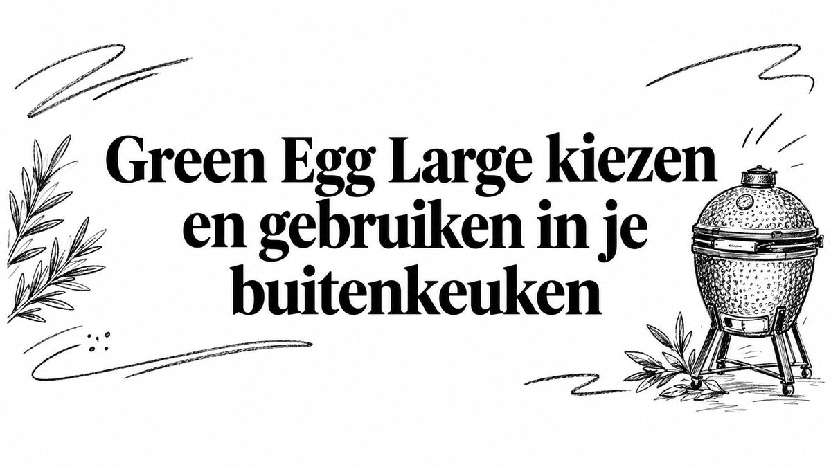 Green Egg Large kiezen en gebruiken in je buitenkeuken