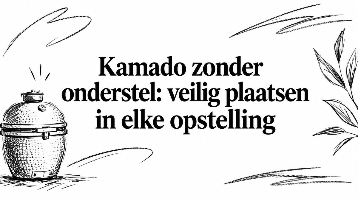 Kamado zonder onderstel: veilig plaatsen in elke opstelling