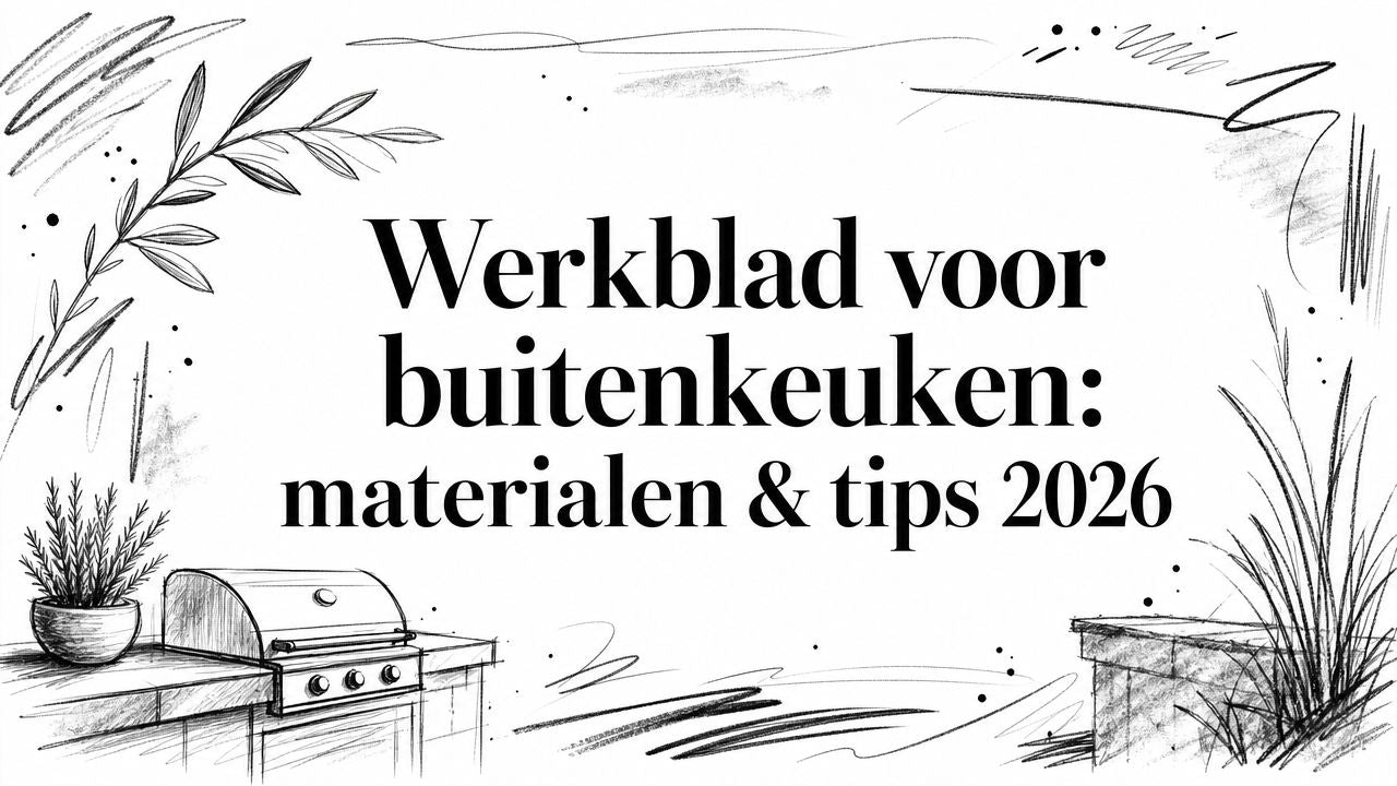 Werkblad voor buitenkeuken: materialen & tips 2026