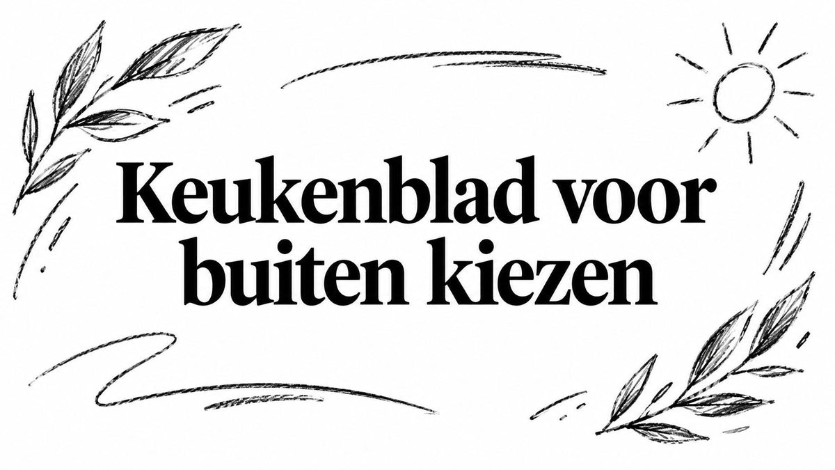 Keukenblad voor buiten kiezen