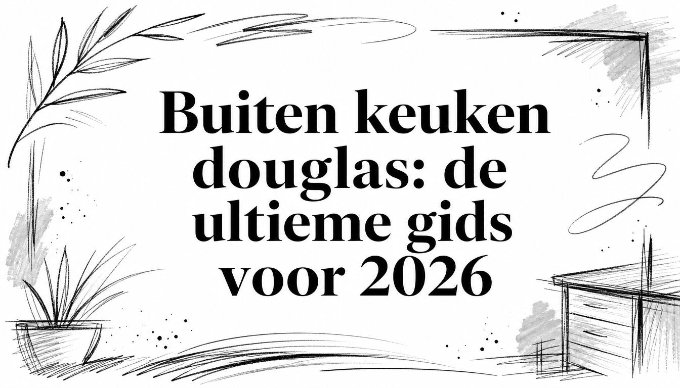 Buiten keuken douglas: de ultieme gids voor 2026