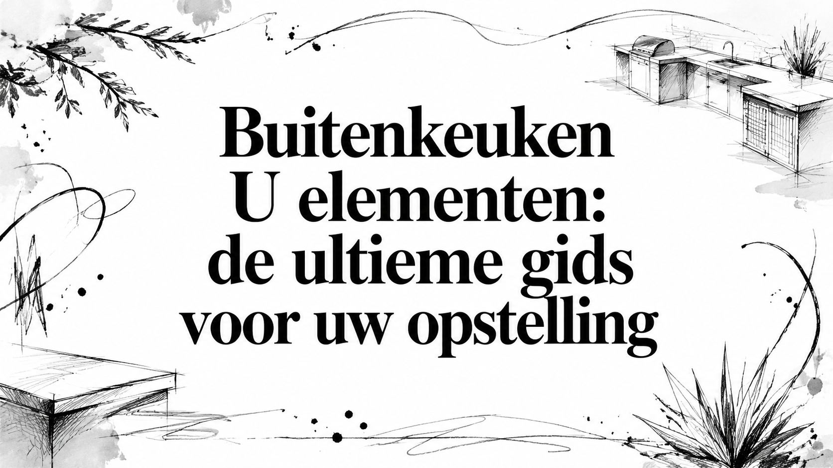 Buitenkeuken U elementen: de ultieme gids voor uw opstelling