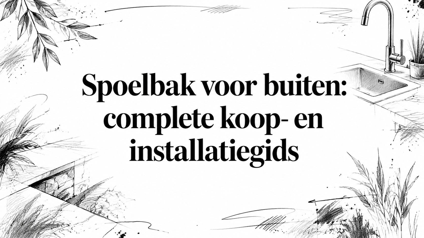Spoelbak voor buiten: complete koop- en installatiegids