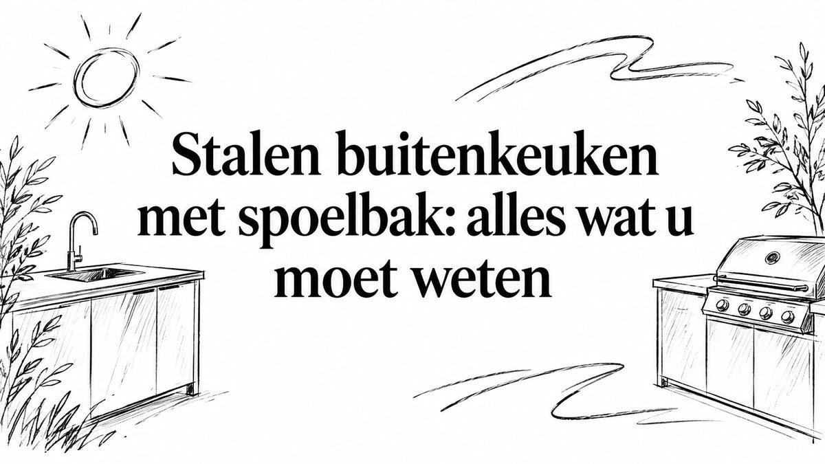 Stalen buitenkeuken met spoelbak: alles wat u moet weten