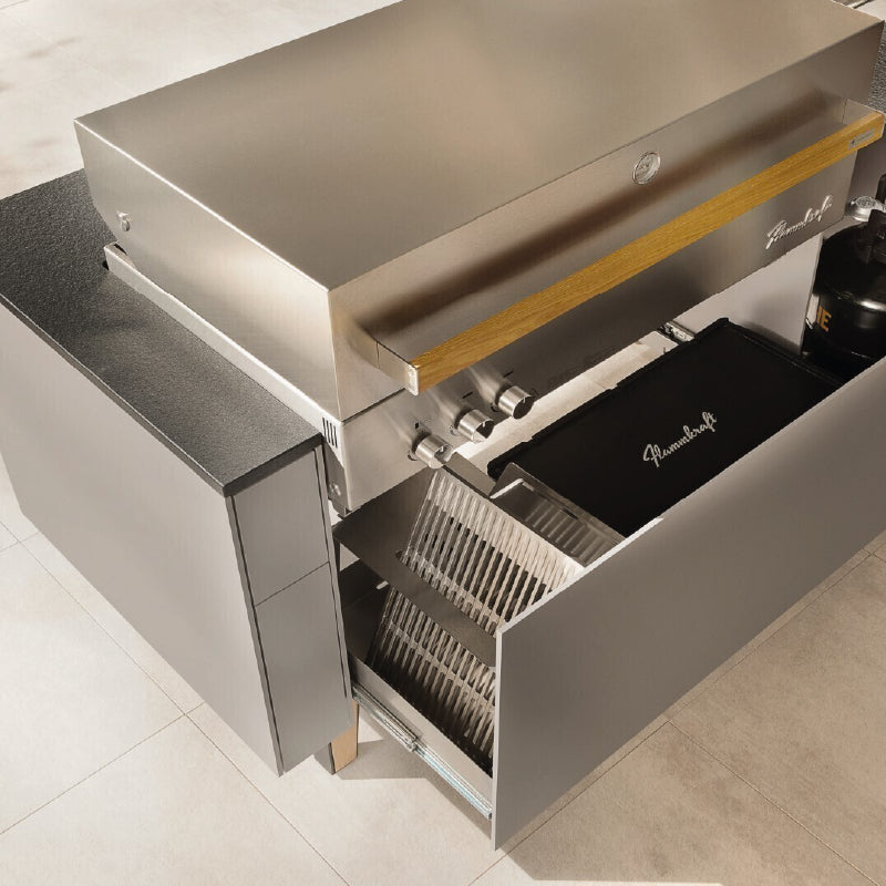 Freiluft Freiluft-Flammkraft buitenkeuken grijs