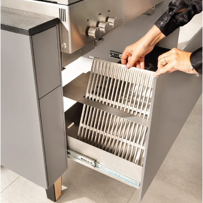Freiluft Freiluft-Flammkraft buitenkeuken grijs