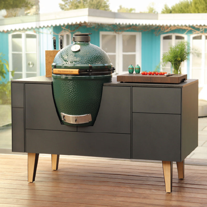 Freiluft Freiluft-Big Green Egg buitenkeuken grijs