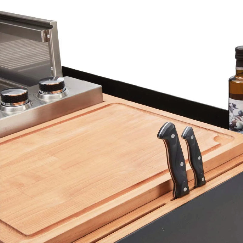 Indu+ Bilba trolley met Gasgrill en Snijplank